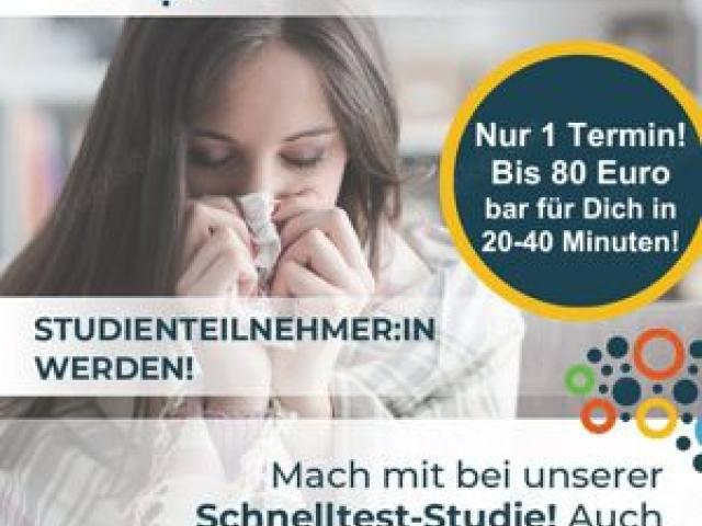 Bis zu 80 EUR Vergütung: Teilnehmer für Erkältungsstudie in HD + MA gesucht - 1